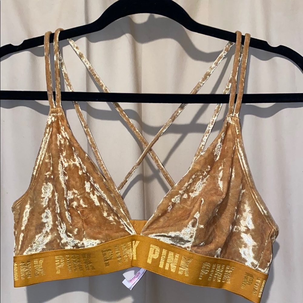 VS PINK Velour bralette
